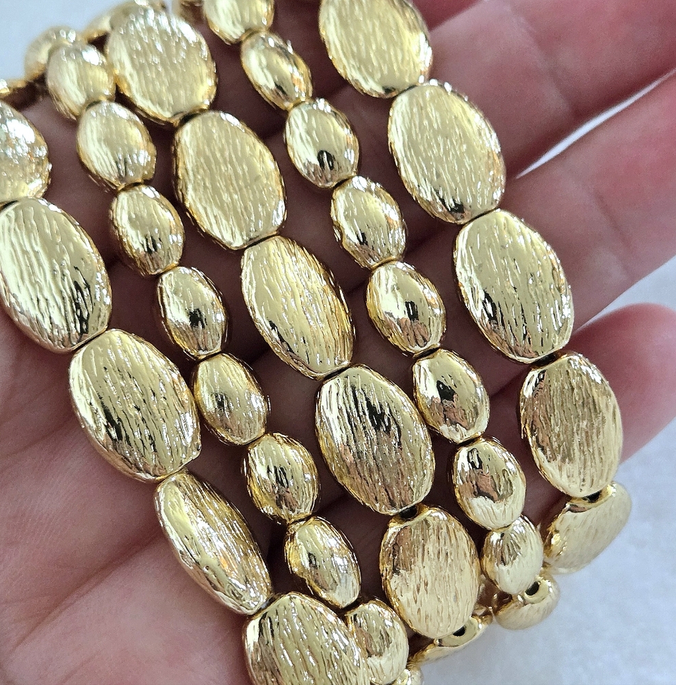 House🏠 of Harlow 1960 Set of Five🖐 Stretchy Gold💛 Bead Bracelets - NWT - Picture 15 of 16